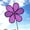 purple, variant on Garden Windmill Colorful Flower Windmills Spinner Wind Home Decorative Yard Patio Outdoor Ornaments For Children Gifts