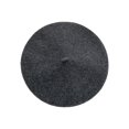 thumbnail image 1 of Qarigey Sombrero de boinas de moda hecho a mano con materiales de primera Gorro británico Gorros de invierno Gorros Sombreros Gris jaspeado oscuro, 1 of 6