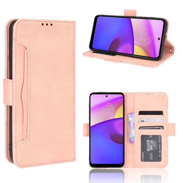 Funda Tipo Billetera GANGXUN para Motorola MOTO E20 – Tapa Flip con Tarjetero