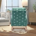 thumbnail image 3 of Rocking Chair for Nursery, INCLAKE Midcentury Modern Accent Rocker Armchair with Side Pocket, Upholstered High Back Wooden Rocking Chair for Living Room Baby Room Bedroom (Green Boucle), 3 of 7
