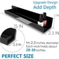 thumbnail image 3 of RORKIM 4 Pack Back Wall Mounted Shelves,Clear Acrylic Storage Shelf, 3 of 6