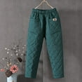 thumbnail image 4 of Bigersell Women Straight-Leg Pants Full Length Fashion Casual Women Solid Span Ladies High Waist Keep Warm Long Pants Full Length Pants Leggings Fall Leggings for Ladies, 4 of 5