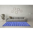 thumbnail image 3 of Ahgly Company Indoor Rectangle Abstract Blue Modern Area Rugs, 5' x 8', 3 of 4