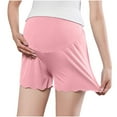 thumbnail image 5 of Maternity Shapewear for Under Dresses Over Belly Pregnancy Underwear Mid-Thigh High Waist Shorts Panties for Baby Shower Pink XL, 5 of 6