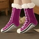 thumbnail image 4 of Calcetines de invierno para suelo: calcetines forrados de forro polar extra gruesos para mujeres y hombres, calcetines térmicos cálidos para suelos fríos, calcetines antideslizantes para interiores, 4 of 5