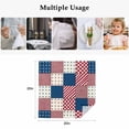 thumbnail image 5 of 4th of July Cloth Napkins, Independence Day American Style Red Blue Plaid Washable and Reusable Dinner Napkins Set of 4, Table Napkin for Kitchen Party Birthday Wedding Hotel Housewarming 20"x20", 5 of 9