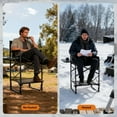 thumbnail image 2 of ABORON Oversized Directors Chair with Side Table, Heated Camping Chair Outdoor Portable Heating Folding Chair, Heavy Duty Camping Chair with Pocket for Lawn, Sports - 2Pack(Power Bank not Included), 2 of 8
