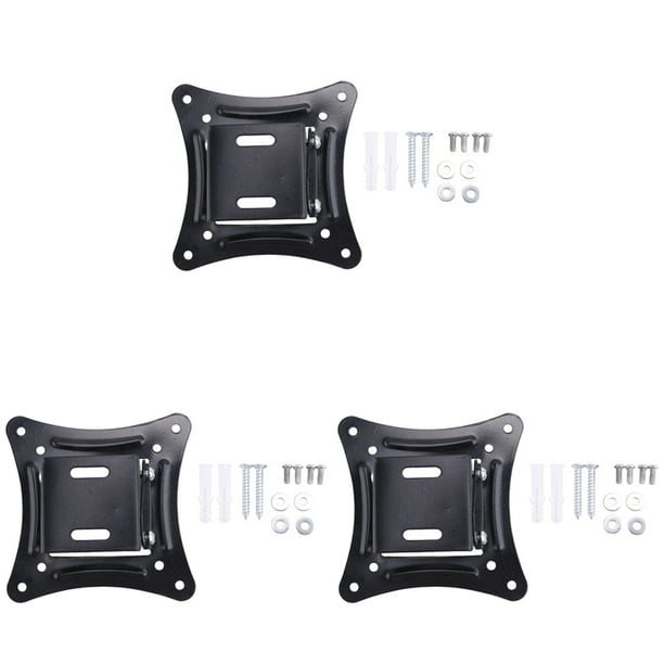 3X Soporte de Montaje en Pared Universal para Pantalla LED LCD de 14-27 Pulgadas Monitor de Ajustable Pared RetráCtil para Tv-C12