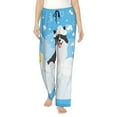 thumbnail image 2 of Goofa Collie in Bathtub Printed Soft Pajama Pants for Women, Wide Leg Comfy Casual Lounge Yoga Pants-Small, 2 of 9