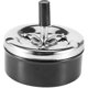 thumbnail image 4 of Ashtray, Stainless Steel Mini Round Push Down Ashtray With Spinning Tray Portable Cigarette Ashtray Smokers Smoking Ash Tray, 4 of 5