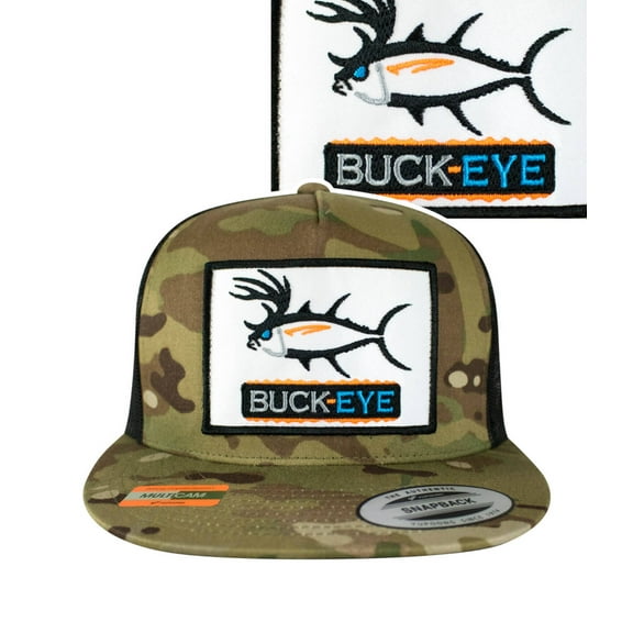 "Buck-Eye Pill Patch" Tropic Multicam Unisex Trucker Hat