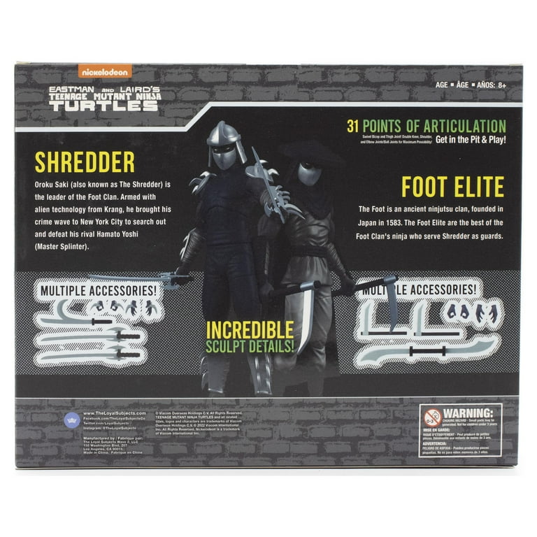 TMNT Shredder & Foot Soldier Shadows 2-Pack - The Loyal TMNT Shredder & Foot Soldier Shadows 2-Pack - The Loyal