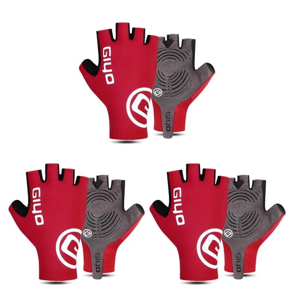 Guantes auxiliares para senderismo Naiovety 1 par de cuero PU Mitones ajustables Ciclismo