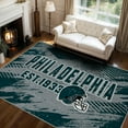 thumbnail image 3 of Philadelphia Football Rugs 2x3 Bedroom Living Room Football Carpet Non-Slip Machine Washable Area Rug for Boys and Man Cave Decor, 3 of 9
