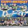 thumbnail image 5 of Buzz Lightyear Party Supplies for Photography Taspestry Birthday Decorations Post Backdrop Banner Background, 5 of 6