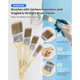 thumbnail image 4 of Kit de rodillos de pintura RYMTOX, 33 unidades, con barra de extensión y cepillos, 4 of 8