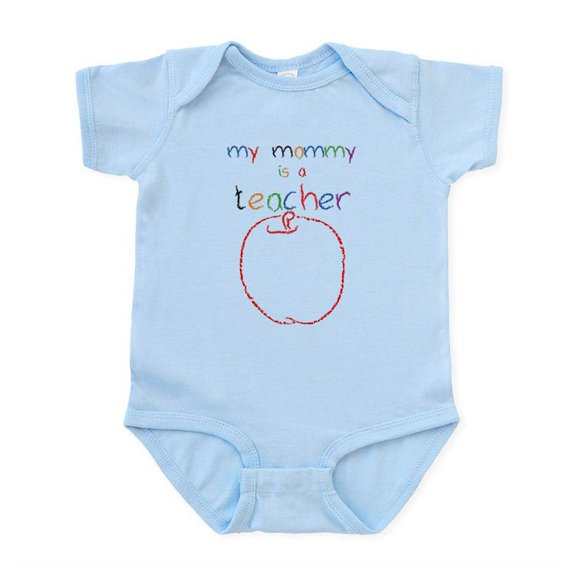 CafePress - My Mommy Teacher Infant Bodysuit - Baby Light Bodysuit, Size Newborn - 24 Months