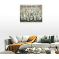 thumbnail image 4 of Farmhouse Bathroom Wall Decor Rustic Country Vase Flowers Bathroom Pictures Wall Art God Says You Are Canvas Print Artwork For Bathroom Living Room Kitchen Bedroom Framed 16"x12", 4 of 6