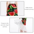 thumbnail image 2 of Watermelon Stylish Summer Chiffon Beach Dress with Polyester Straps - Women's Summer Dresses, 2 of 6