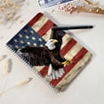 thumbnail image 4 of Spiral Notebook,Double-Wire Spiral College Lined Journal Notebook for Study and Notes,100 Pages,5.71x 8.26 in - Bald Eagle Spreading Wings Over the American Flag, 4 of 7