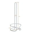 thumbnail image 4 of SunnyPoint Compact Toilet Paper Roll Holder Stand – Heavy Gauge Wire, Holds 3 Jumbo or Standard Rolls, Rust-Resistant, Free-Standing Storage for Bathroom –White, 4 of 4
