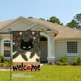 thumbnail image 2 of JOOCAR Black Cat Christmas Garden Flag Welcome with Pine Branches and Ornaments for Winter Christmas Home Outdoor Garden Yard Door Decor 12x18 inch, 2 of 5