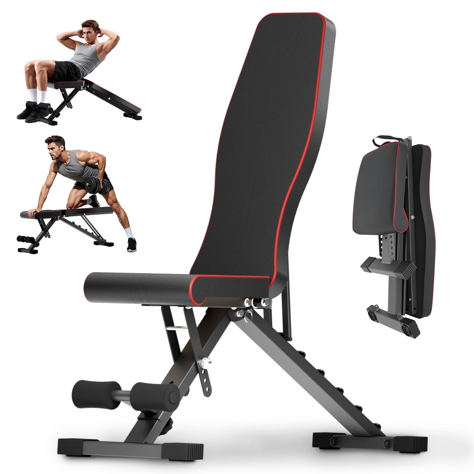 Z ZHICHI Adjustable Weight Bench, Multi-Function Workout Bench