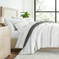 thumbnail image 6 of All Season Ultra Soft Comforter Set Lightweight Bedding in Stitched Stripe for King/Cal King by Comfort Canopy, 6 of 14
