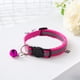 thumbnail image 1 of Collar con cascabel para mascotas, hebilla de seguridad, ajustable, reflectante, para gatos, con cascabel para perros, cachorros y gatitos, color rojo rosa, 1 of 1