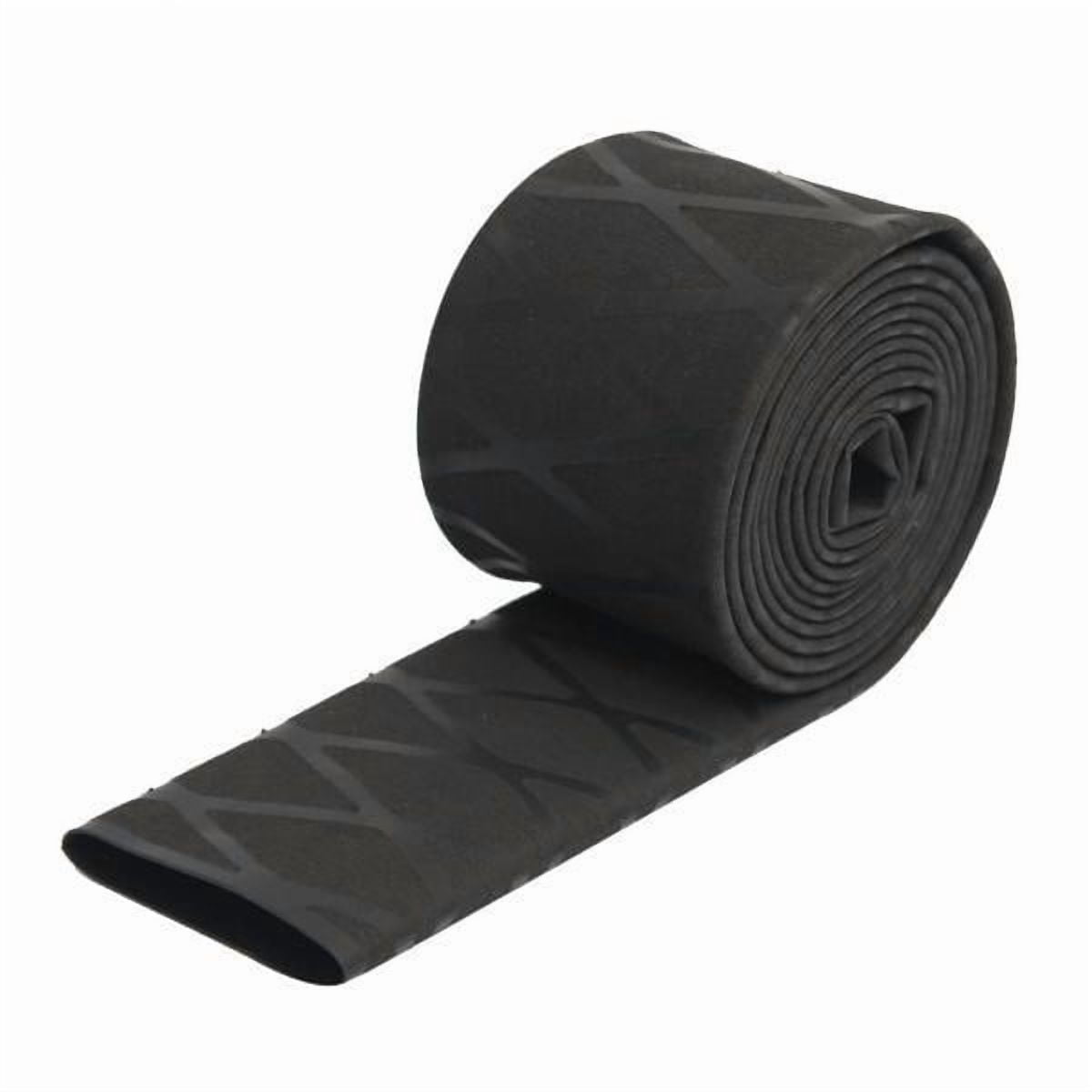 Nishiyuenyi 4xNon Slip Textured X-Tube Heat Shrink Tubing Fishing Rod Grips 35mm Black