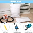 thumbnail image 3 of Compression Bags for Travel Vacuum Bags, Manual Vacuum Pump, Save Storage Space with Robust Reusable Airtight Watertight Bags for Home Moving, 3 of 5
