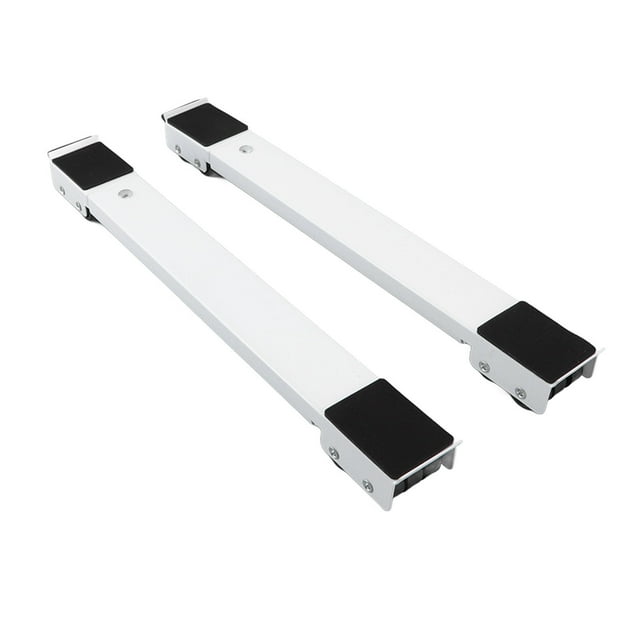 Refrigerator Raised Base, Multifunctional 2PCS Mobile Roller Bracket Large Bearing Area For Moving Furniture Or Appliance White