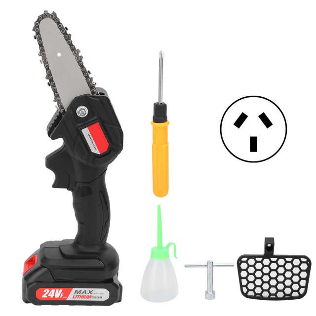 Mini motosierras eléctricas inalámbricas Batería incorporada Herramientas de corte para carpintería Enchufe AC100-240VAU