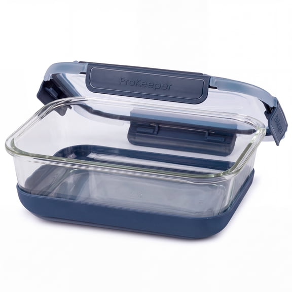 ProKeeper 6.1 Cup Glass Food Storage Container with Airtight Silicone Lid