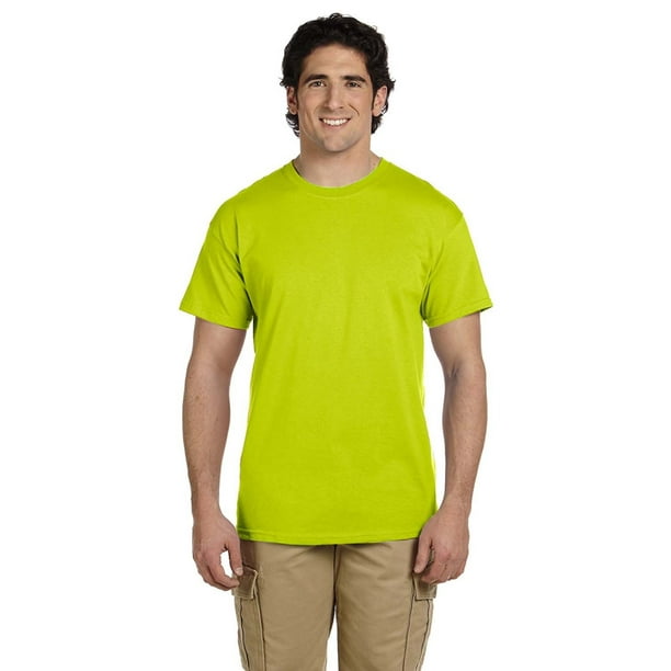 Gildan The Gildan Adult Tall Ultra Cotton 6 oz TShirt SAFETY GREEN