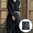 thumbnail image 2 of Fringe Belt for Women Cowgirl, Long Fringe Skirt Tassel Belt, Adjustable PU Leather Belt with Metal Buckles, 13.8 in (35 cm) Black Tassels, Ideal for Parties and Clubs, 2 of 5