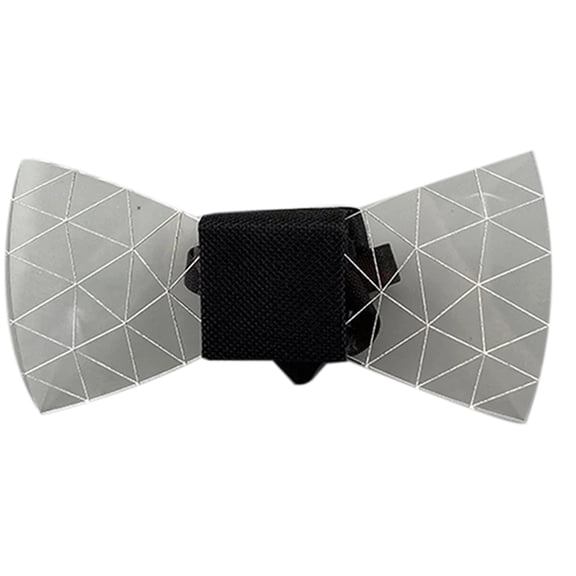 WM25 Colorful LED Acrylic Bow Tie Change 7 Lighting Colors Men Bow Tie Flashing LED Bow Tie L