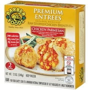 Barber Foods: Raw Stuffed Chicken Breasts Chicken Parmesan Premium Entrees, 12 Oz