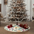 thumbnail image 6 of Bingfone Christmas Tree Skirt Mat Christmas Decoration Interior 36"-Cute Flower, 6 of 8