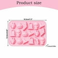 thumbnail image 3 of BMYJ Halloween Silicone Cake Mold Pumpkin Bat Skull Ghost Shape Silicone Mold for Chocolate Candy Gummy Jello Ice Cube Crayon Melt Biscuits, Soap Molds Silicone Baking Mold Making Kit, 3 of 9
