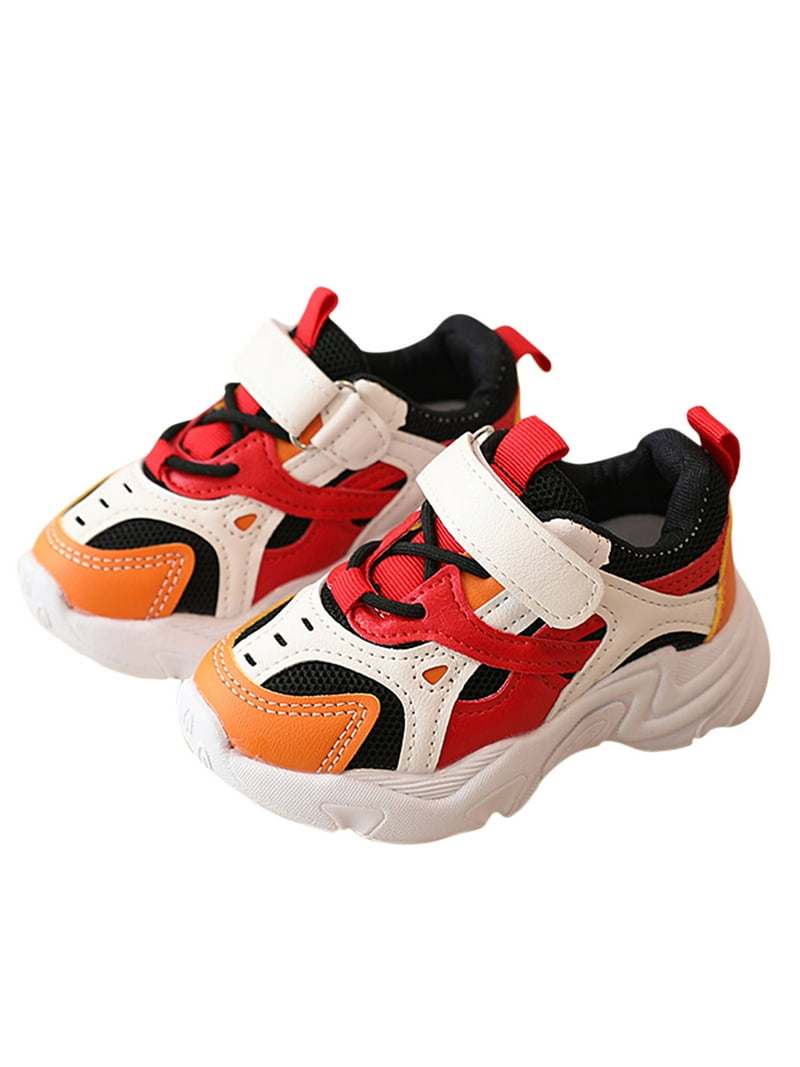 KaLI_store Kids Shoes Toddler Girls Shoes Little Kids Lightweight Walking  Running Shoes Fashion Mesh Sneakers,Grey 