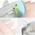 thumbnail image 4 of Bolsa de almacenamiento de juguetes de baño para bebés, organizador de baño colgante de red de malla con 2 ventosas fuertes para cepillo de ducha, champú, juguetes de baño para niños, 4 of 4