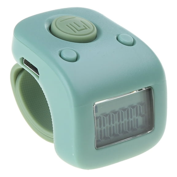 1Pc Portable Digital LCD Finger Ring Tally Counter Multi-color 6 Channel Counting 6 Digit Bead Prayer Counter