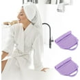 thumbnail image 6 of 2 Pcs Exfoliating Back Scrubber with Handles,Nylon Back Washcloth Back Scrubber Extended Length Back Washers Stretchable Washcloth Pull Strap Shower Exfoliator for Body Cleans Skin Massages,Purple, 6 of 9