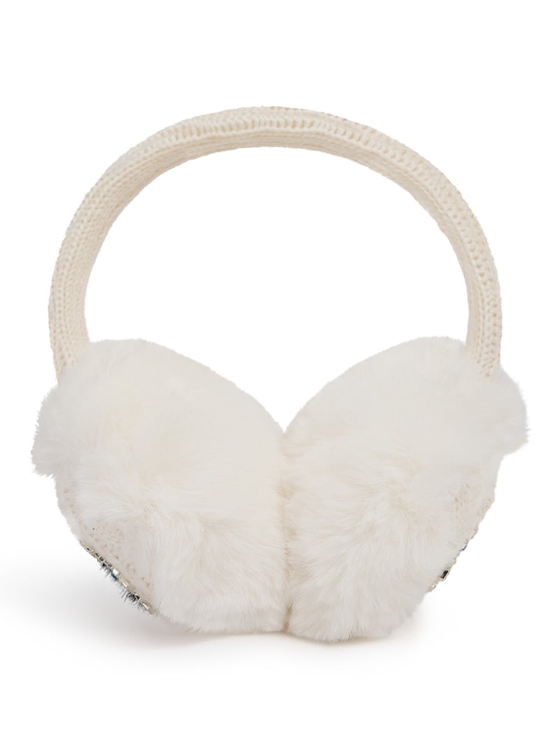 Packed Party Snow Cute Knit Earmuffs, Ivory - Walmart.com display picture 1