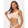 thumbnail image 5 of Unique Bargains Women's Adjustable Straps Full Coverage Mesh Underwire Bras 38C Beige, 5 of 6