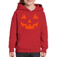 thumbnail image 3 of Awkward Styles Halloween Girls Boys Hoodies for Kids Orange Jack O Lantern Hooded Youth Sweatshirt, 3 of 5