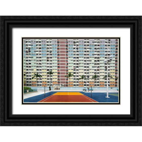 Abdualhameid, Fahad 18x13 Black Ornate Wood Framed with Double Matting Museum Art Print Titled - Choi Hung Estate