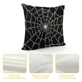 thumbnail image 4 of Ullo0ord Halloween Pillow Covers, Black Spider Web Decor Throw Pillows Holiday Halloween Outdoor Decorative Pillows Square Cushion Covers for Home Bed Couch Sofa 20x20in, 4 of 5