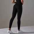thumbnail image 2 of Nuevos pantalones de yoga de cintura alta sin costuras para mujer - Efecto lifting, tejido que absorbe el sudor - Leggings opacos para gimnasio/yoga, 2 of 6